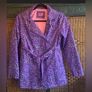 Girl’s Pink Platinum Raincoat 14-16